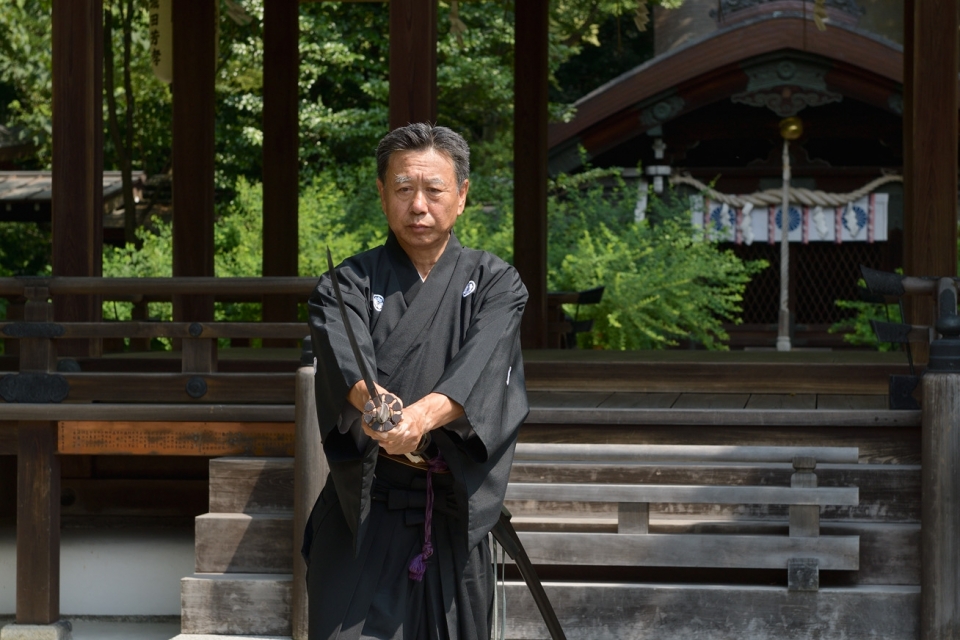Samurai Experience—A performance of Kyoto Yamauchi Ha Iai Battojutsu and test cutting demonstration 　Photo4