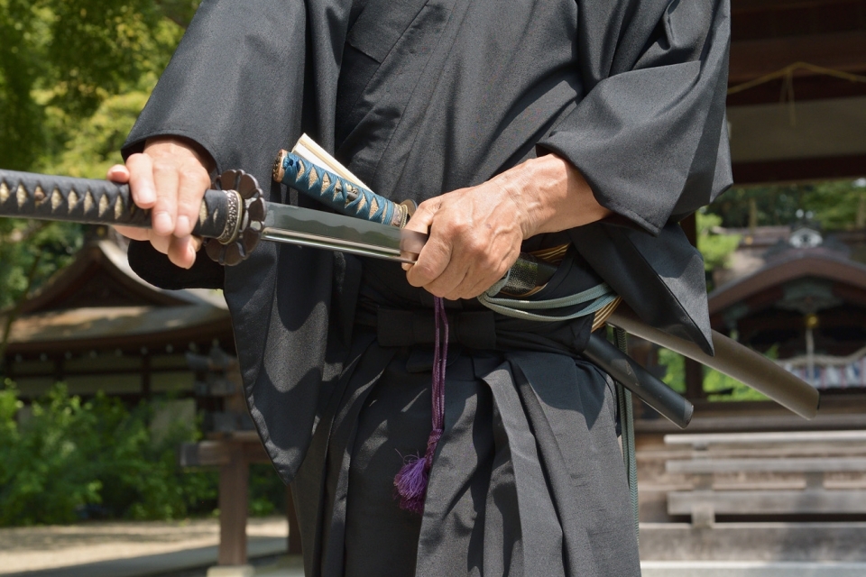 Samurai Experience—A performance of Kyoto Yamauchi Ha Iai Battojutsu and test cutting demonstration 　Photo9